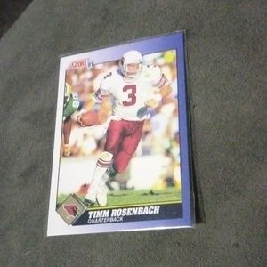 Timm rosenbach score rookie 1991 Arizona Cardinals